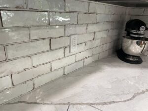 Back splash and counter top