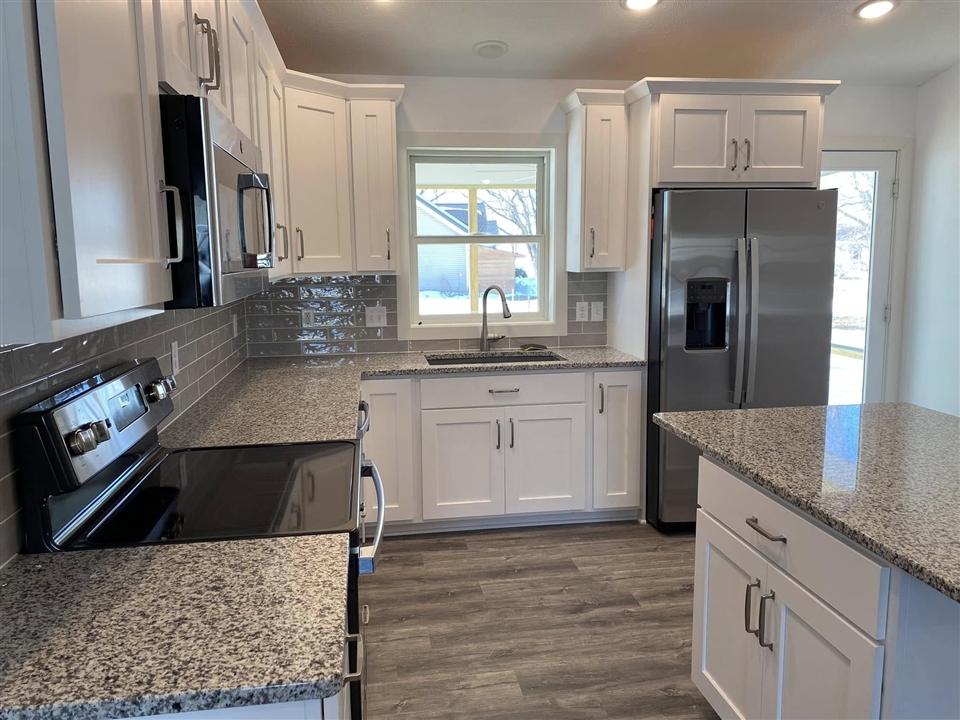 Finished Kitchen with Island