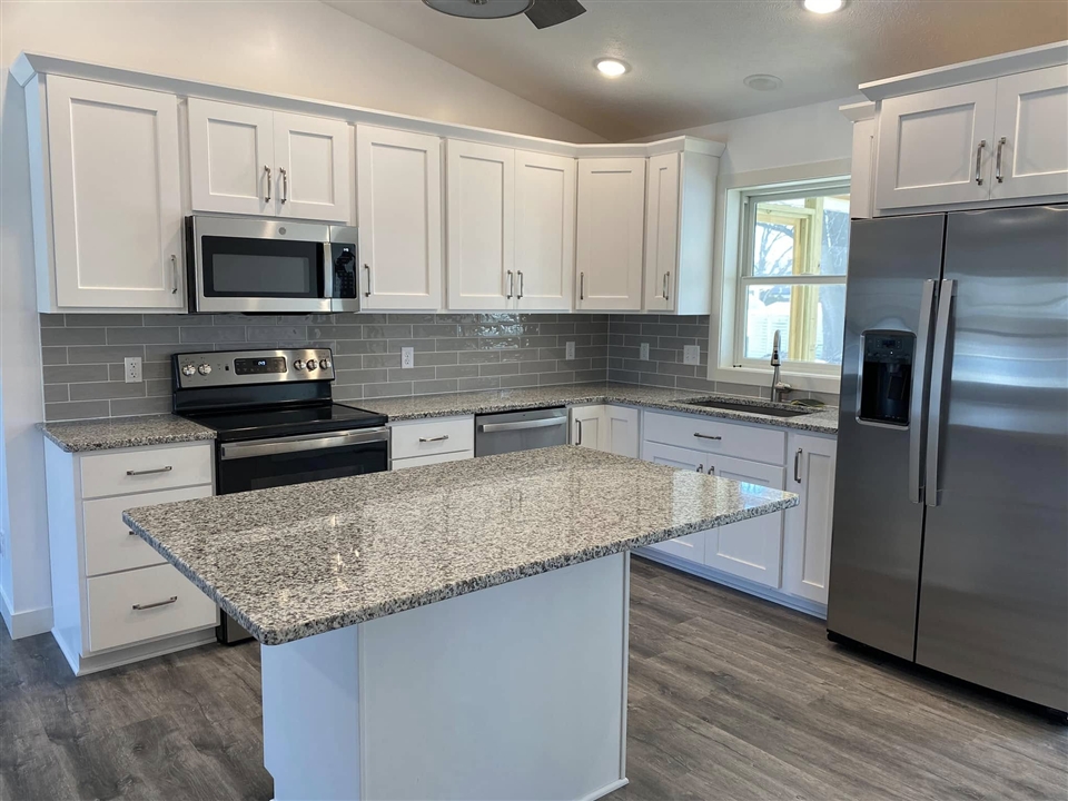 Finished Kitchen with Island