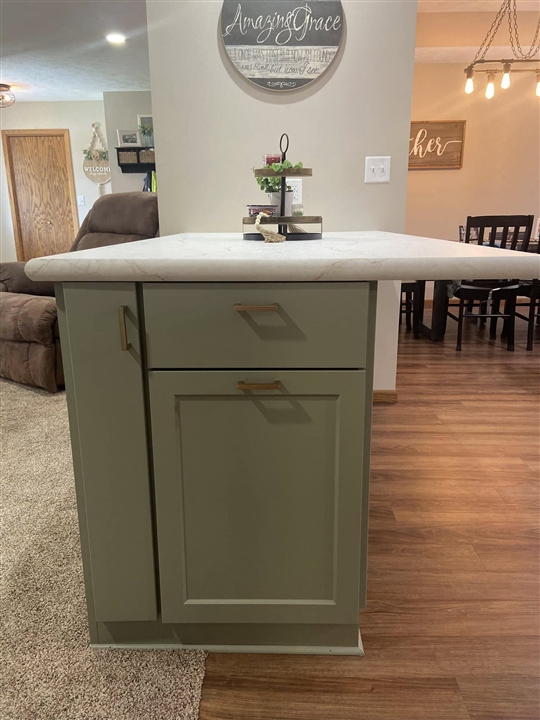 Standing counter storage