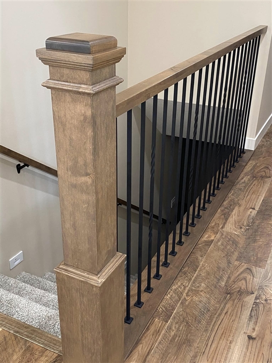 Custom stair railing